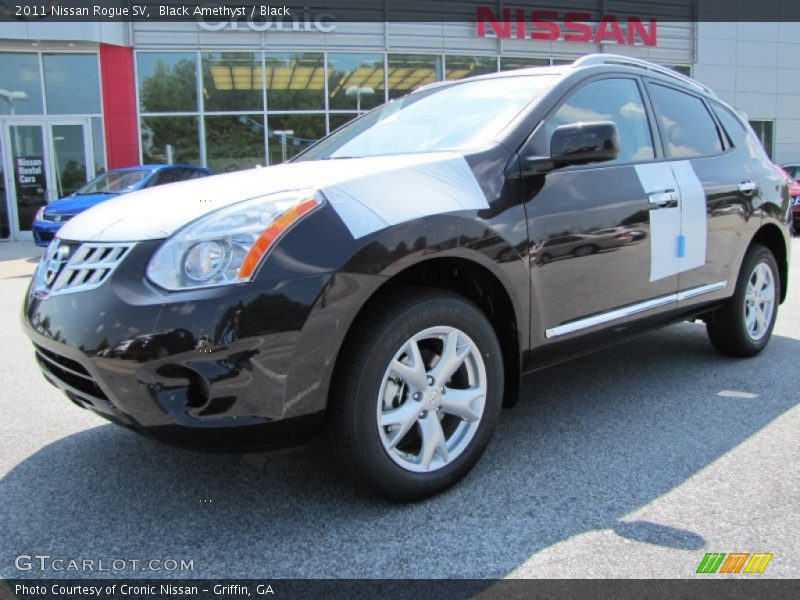 Black Amethyst / Black 2011 Nissan Rogue SV