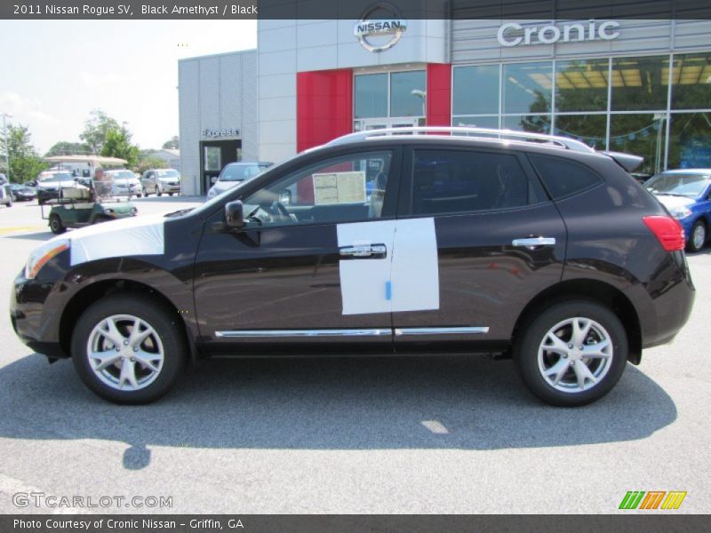 Black Amethyst / Black 2011 Nissan Rogue SV