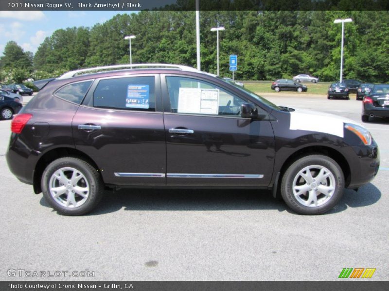 Black Amethyst / Black 2011 Nissan Rogue SV