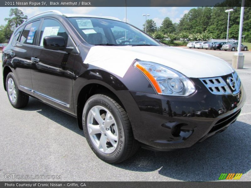 Black Amethyst / Black 2011 Nissan Rogue SV