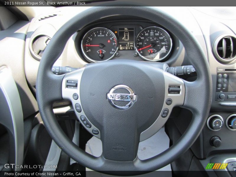 Black Amethyst / Black 2011 Nissan Rogue SV