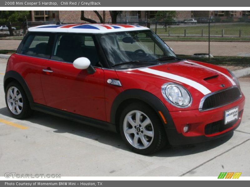 Chili Red / Grey/Black 2008 Mini Cooper S Hardtop