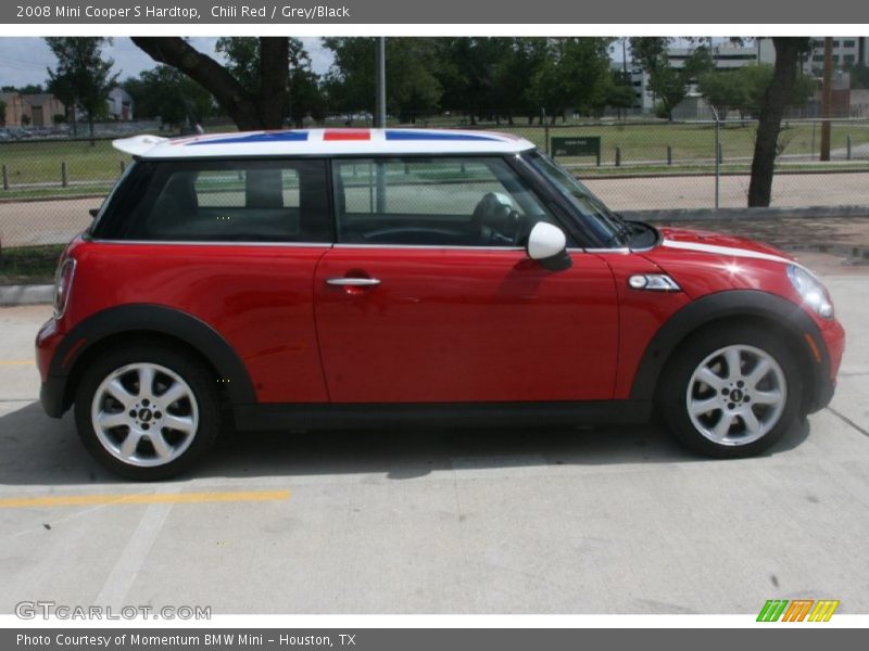 Chili Red / Grey/Black 2008 Mini Cooper S Hardtop