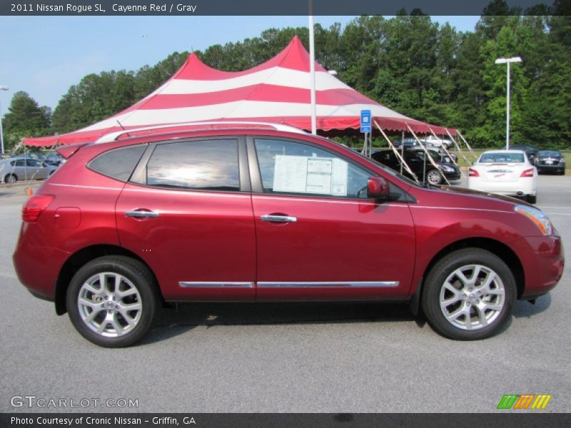 Cayenne Red / Gray 2011 Nissan Rogue SL