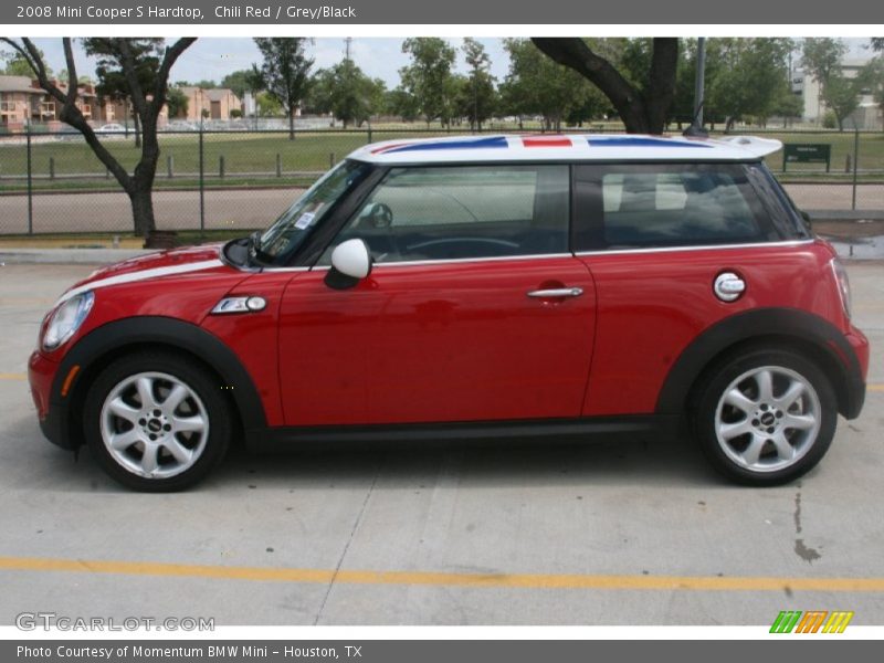 Chili Red / Grey/Black 2008 Mini Cooper S Hardtop