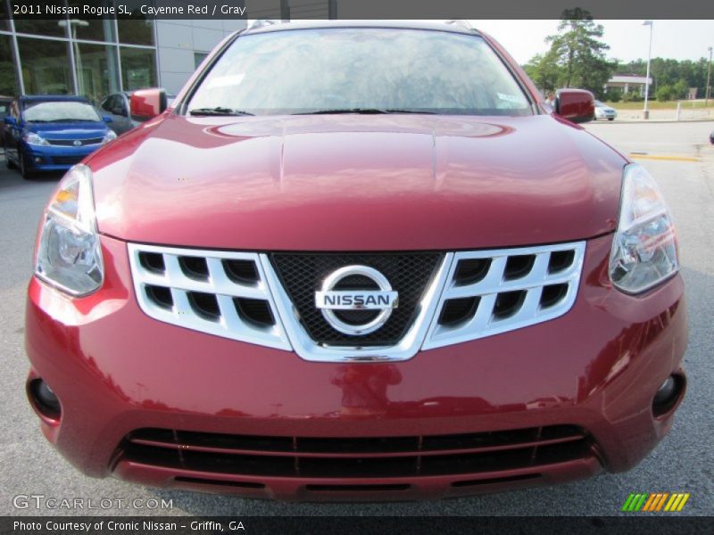 Cayenne Red / Gray 2011 Nissan Rogue SL