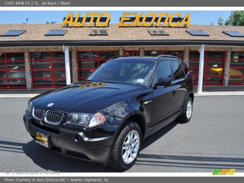 Jet Black / Black 2005 BMW X3 2.5i