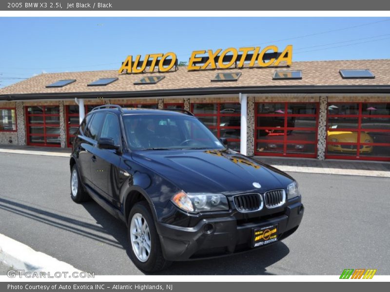 Jet Black / Black 2005 BMW X3 2.5i