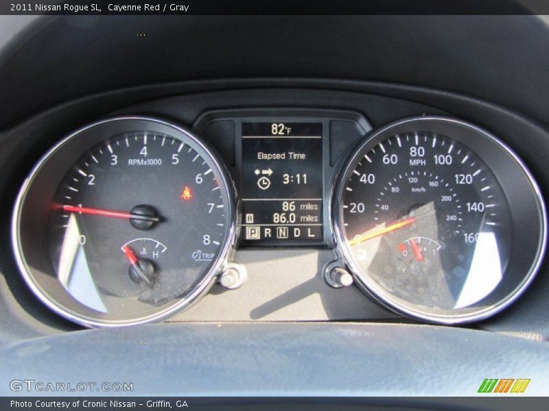 Cayenne Red / Gray 2011 Nissan Rogue SL