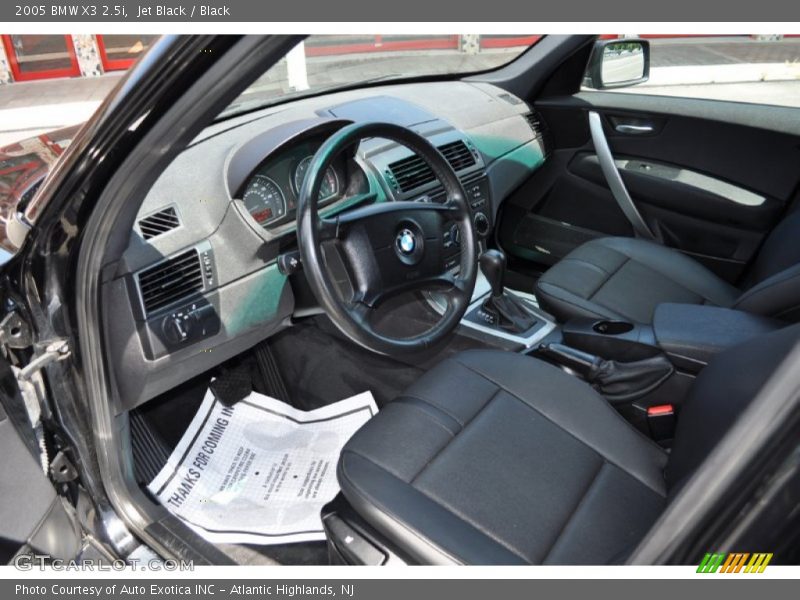 Jet Black / Black 2005 BMW X3 2.5i