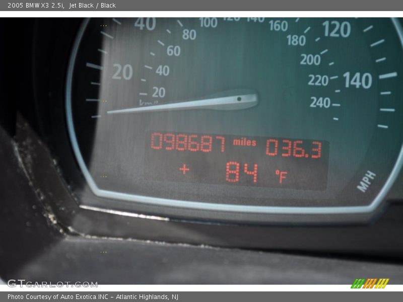 Jet Black / Black 2005 BMW X3 2.5i