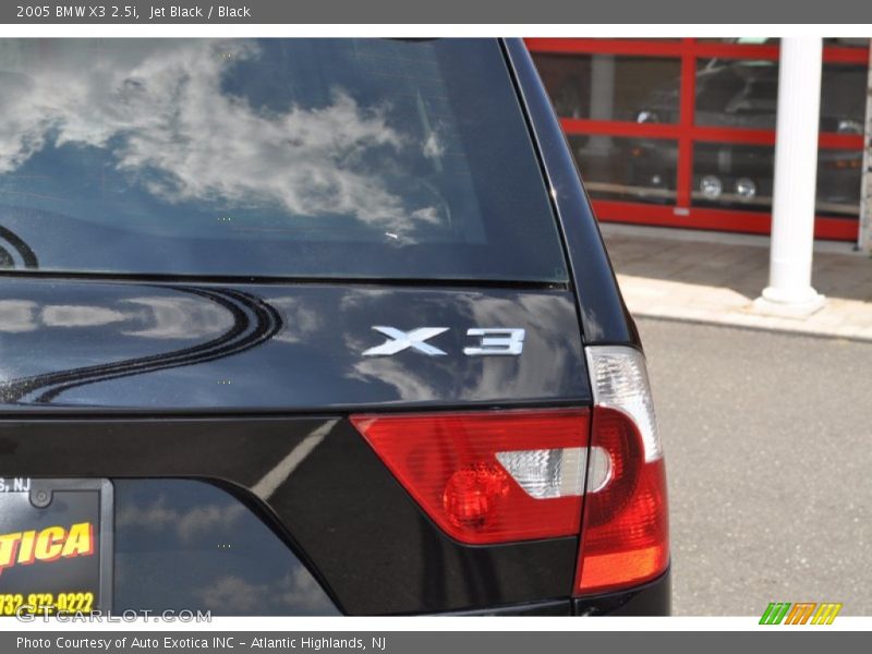 Jet Black / Black 2005 BMW X3 2.5i