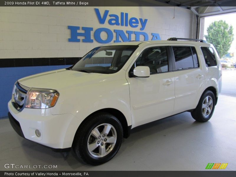 Taffeta White / Beige 2009 Honda Pilot EX 4WD