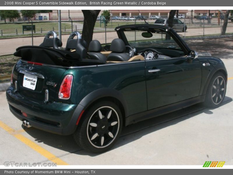 British Racing Green Metallic / Cordoba Beige 2008 Mini Cooper S Convertible Sidewalk Edition