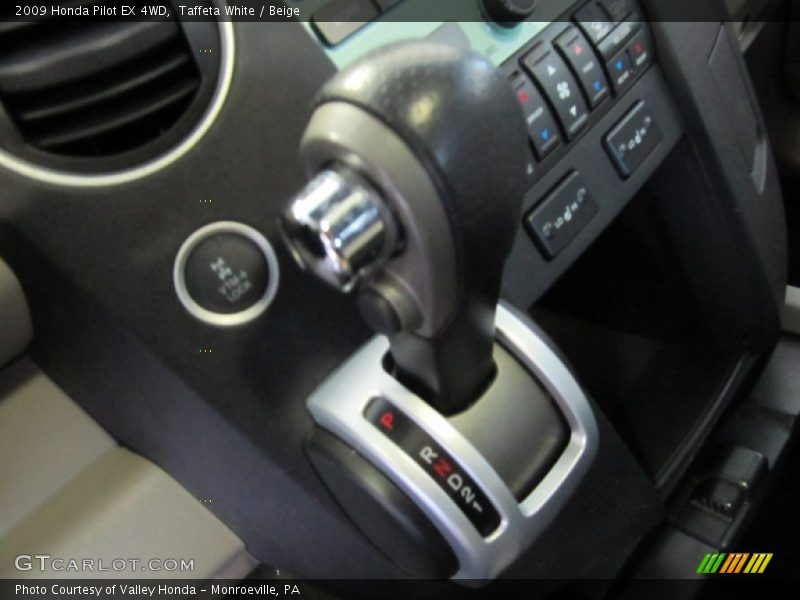  2009 Pilot EX 4WD 5 Speed Automatic Shifter