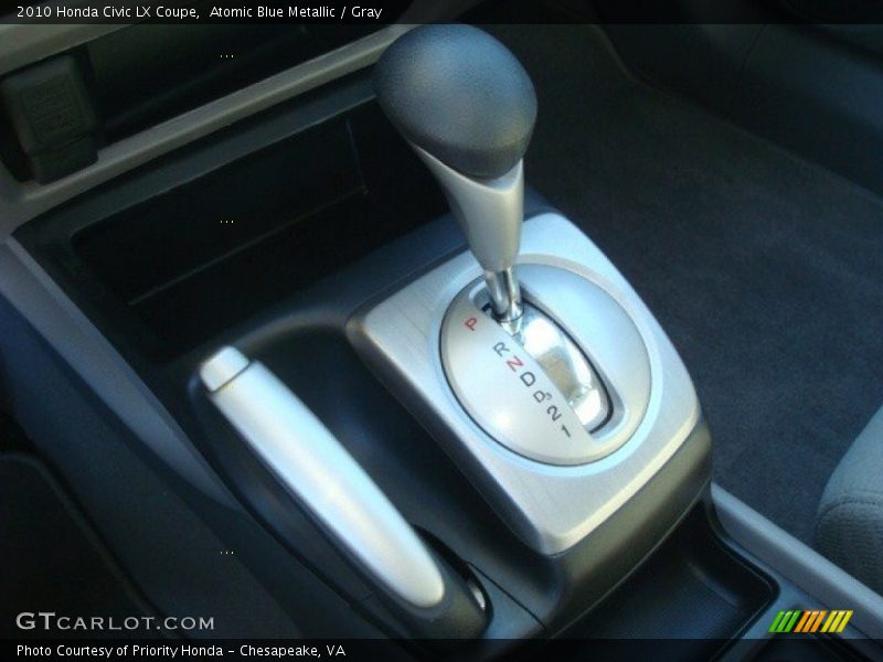 Atomic Blue Metallic / Gray 2010 Honda Civic LX Coupe