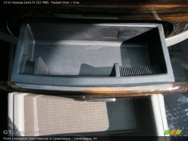 Radiant Silver / Gray 2010 Hyundai Santa Fe GLS 4WD