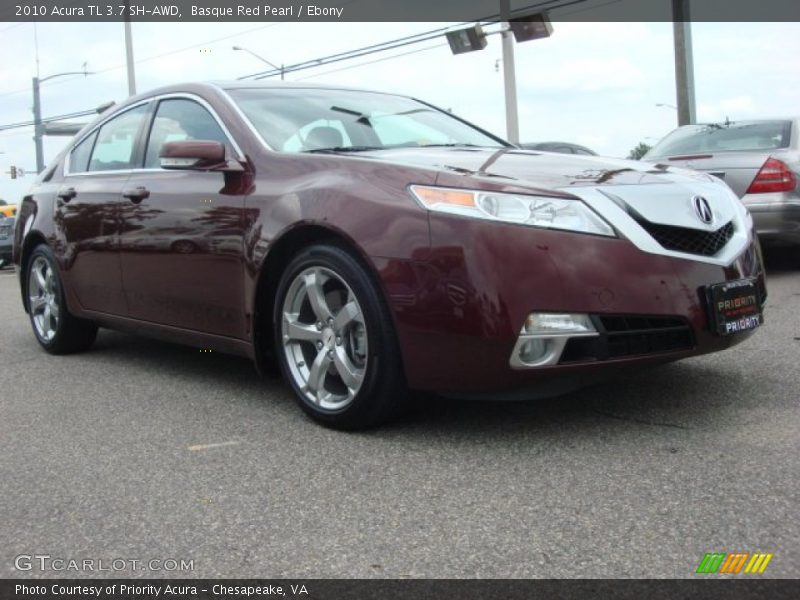 Basque Red Pearl / Ebony 2010 Acura TL 3.7 SH-AWD