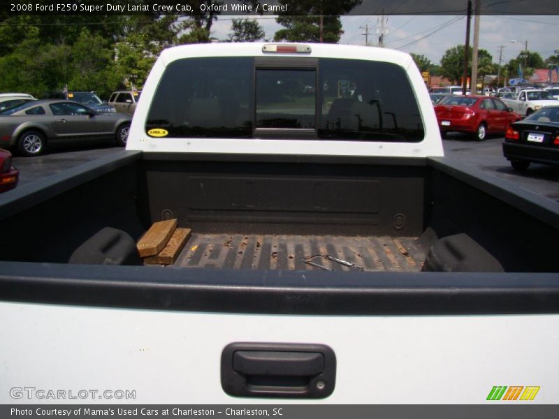 Oxford White / Camel 2008 Ford F250 Super Duty Lariat Crew Cab