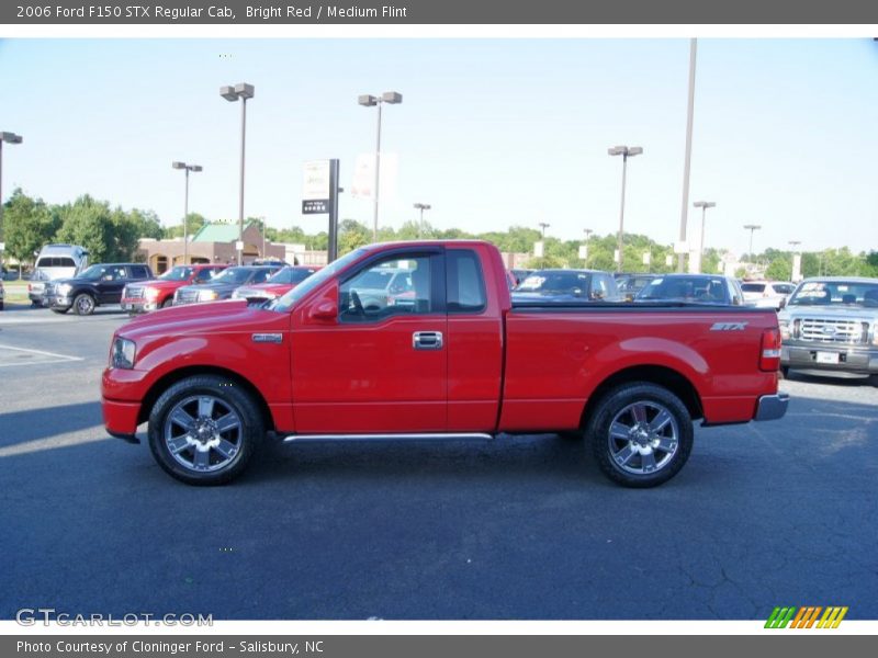 Bright Red / Medium Flint 2006 Ford F150 STX Regular Cab