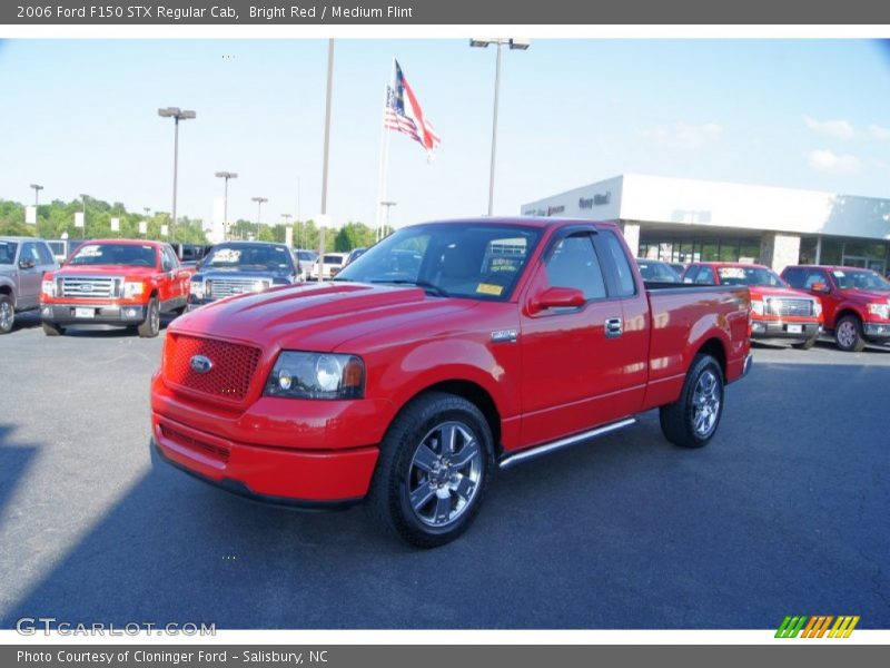 Bright Red / Medium Flint 2006 Ford F150 STX Regular Cab