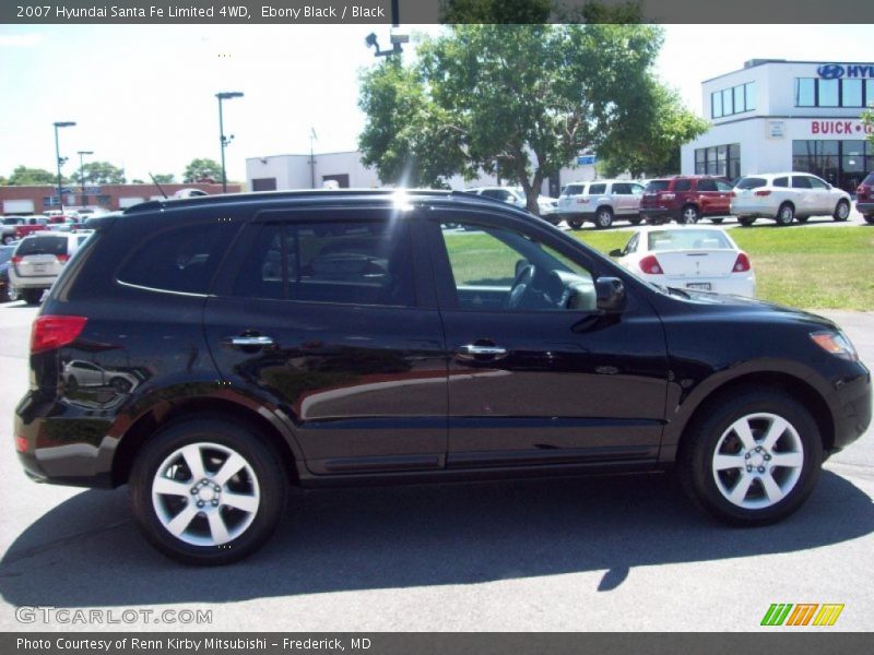 Ebony Black / Black 2007 Hyundai Santa Fe Limited 4WD