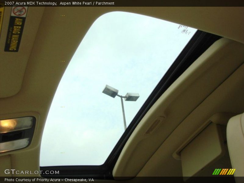 Aspen White Pearl / Parchment 2007 Acura MDX Technology