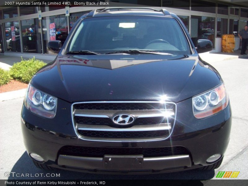 Ebony Black / Black 2007 Hyundai Santa Fe Limited 4WD