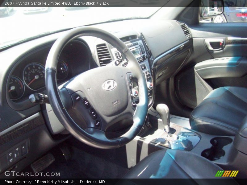 Ebony Black / Black 2007 Hyundai Santa Fe Limited 4WD