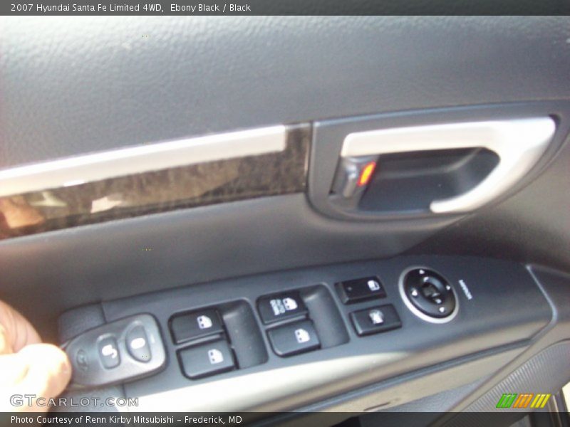 Ebony Black / Black 2007 Hyundai Santa Fe Limited 4WD