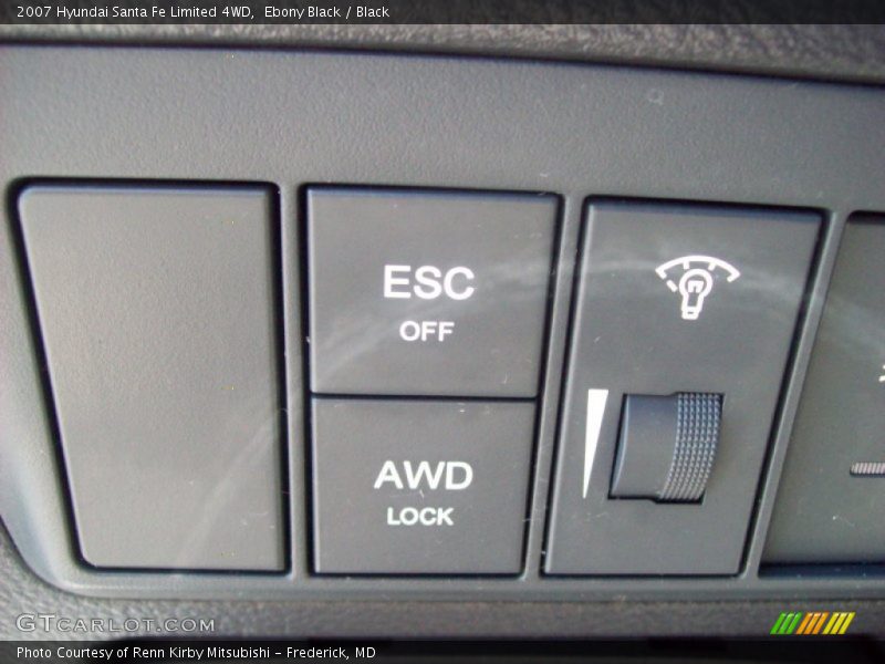 Ebony Black / Black 2007 Hyundai Santa Fe Limited 4WD