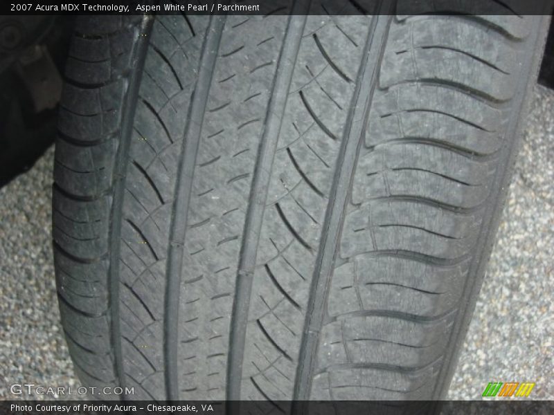Aspen White Pearl / Parchment 2007 Acura MDX Technology