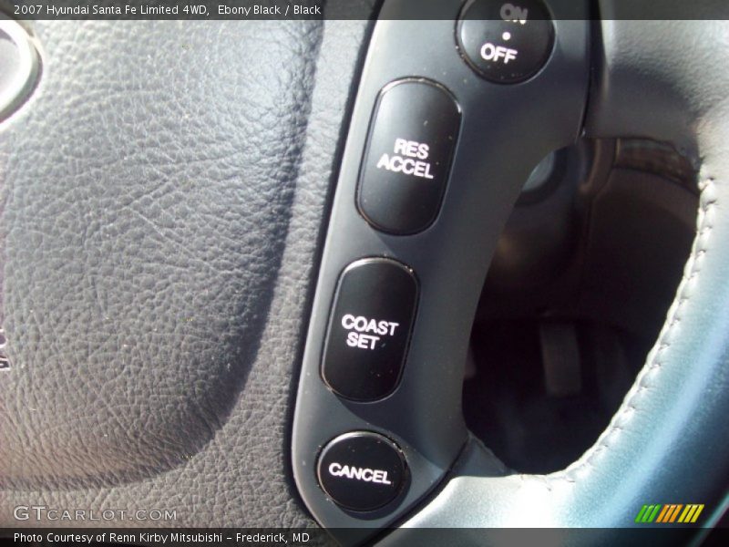 Ebony Black / Black 2007 Hyundai Santa Fe Limited 4WD