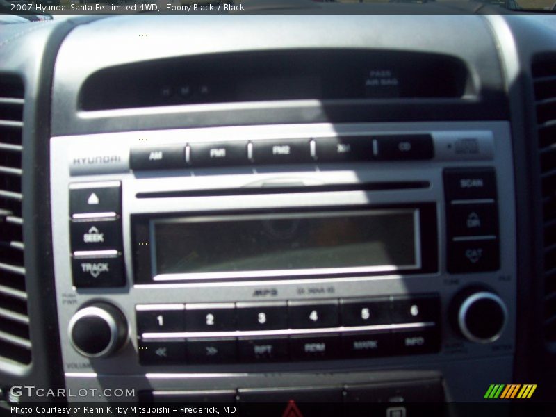 Ebony Black / Black 2007 Hyundai Santa Fe Limited 4WD