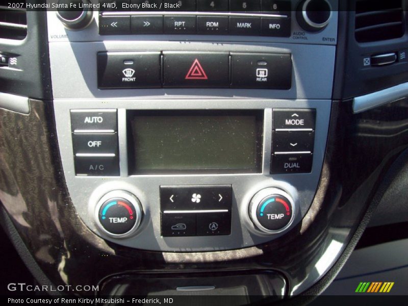 Ebony Black / Black 2007 Hyundai Santa Fe Limited 4WD