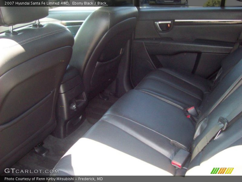 Ebony Black / Black 2007 Hyundai Santa Fe Limited 4WD