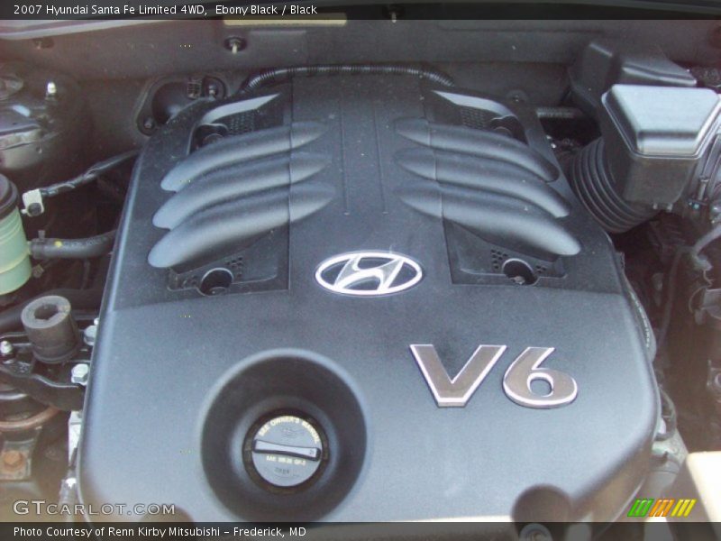 Ebony Black / Black 2007 Hyundai Santa Fe Limited 4WD