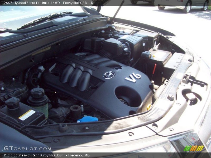 Ebony Black / Black 2007 Hyundai Santa Fe Limited 4WD