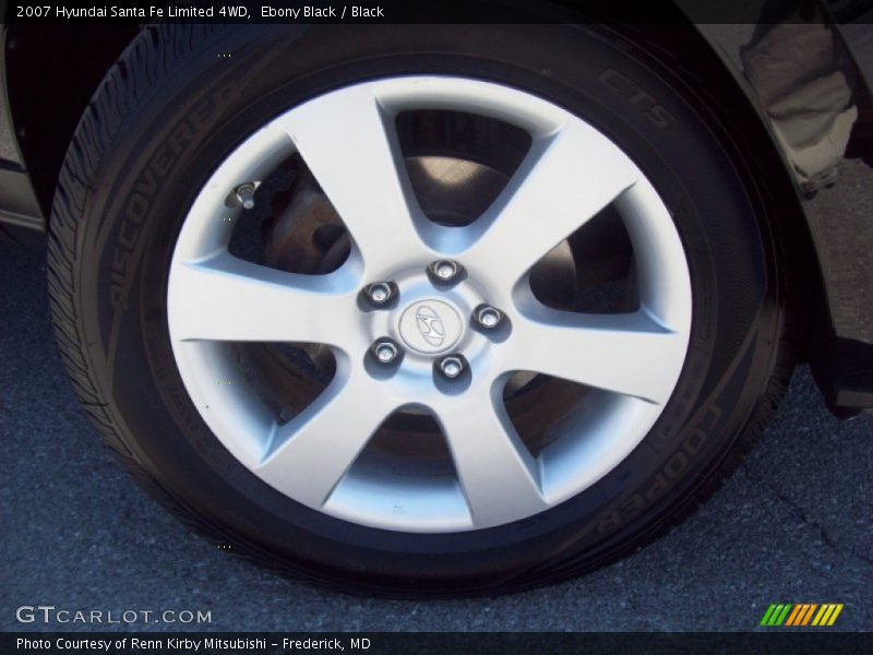 Ebony Black / Black 2007 Hyundai Santa Fe Limited 4WD