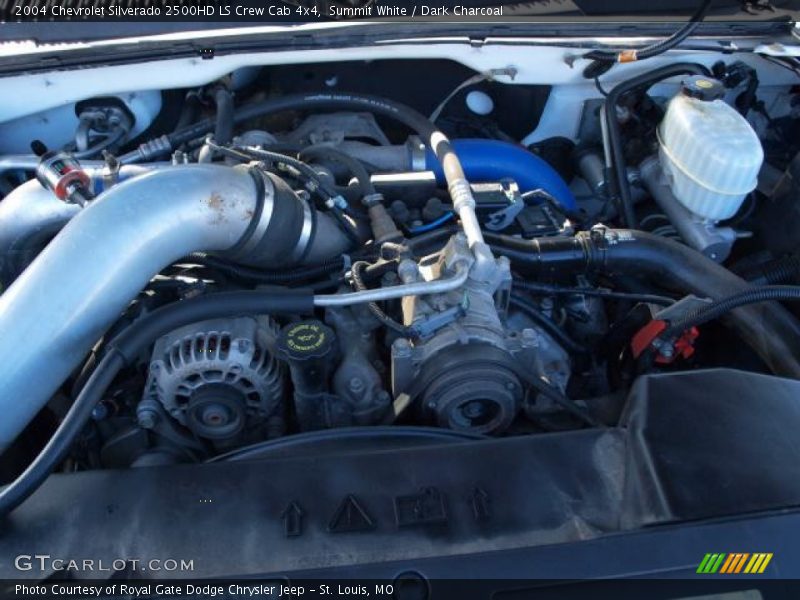 Summit White / Dark Charcoal 2004 Chevrolet Silverado 2500HD LS Crew Cab 4x4