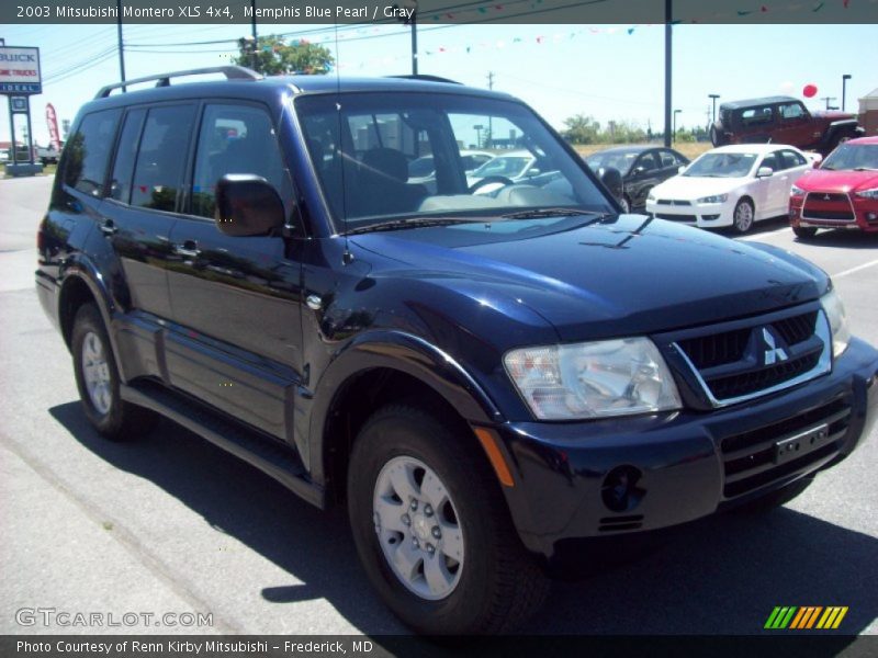 Memphis Blue Pearl / Gray 2003 Mitsubishi Montero XLS 4x4