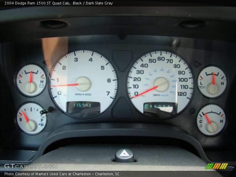 Black / Dark Slate Gray 2004 Dodge Ram 1500 ST Quad Cab