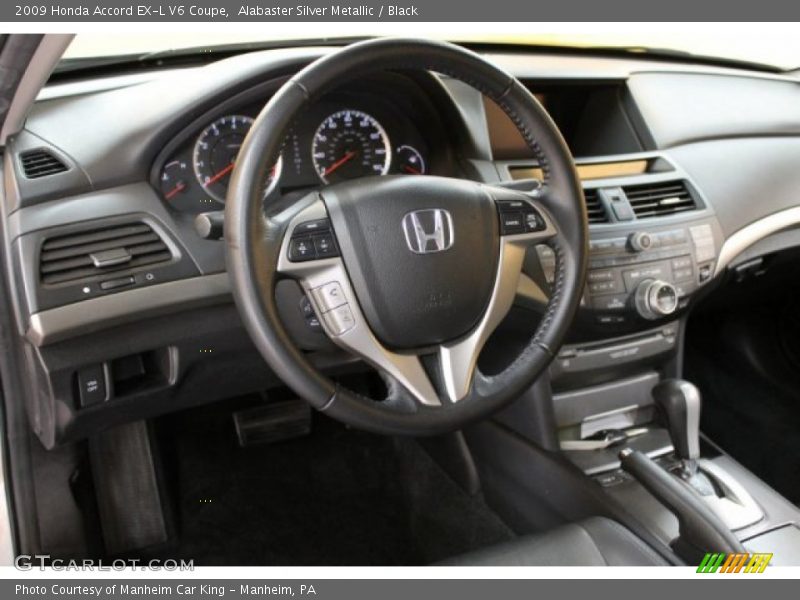 Alabaster Silver Metallic / Black 2009 Honda Accord EX-L V6 Coupe