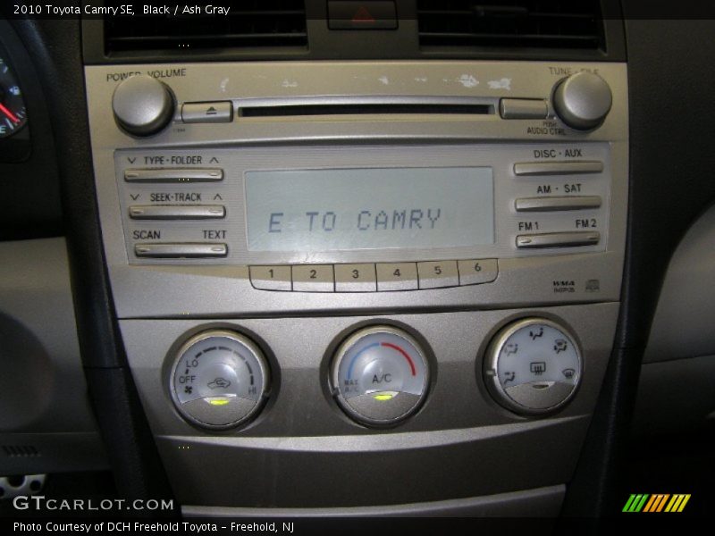 Black / Ash Gray 2010 Toyota Camry SE