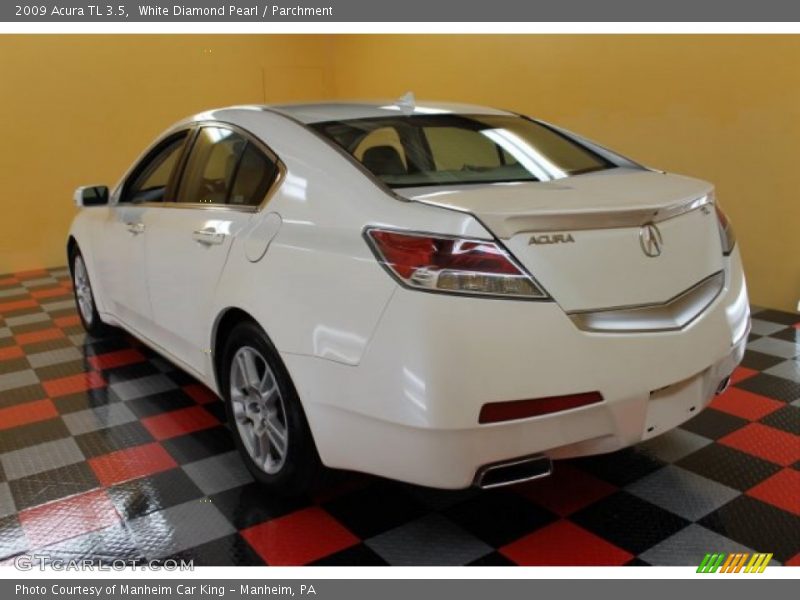 White Diamond Pearl / Parchment 2009 Acura TL 3.5