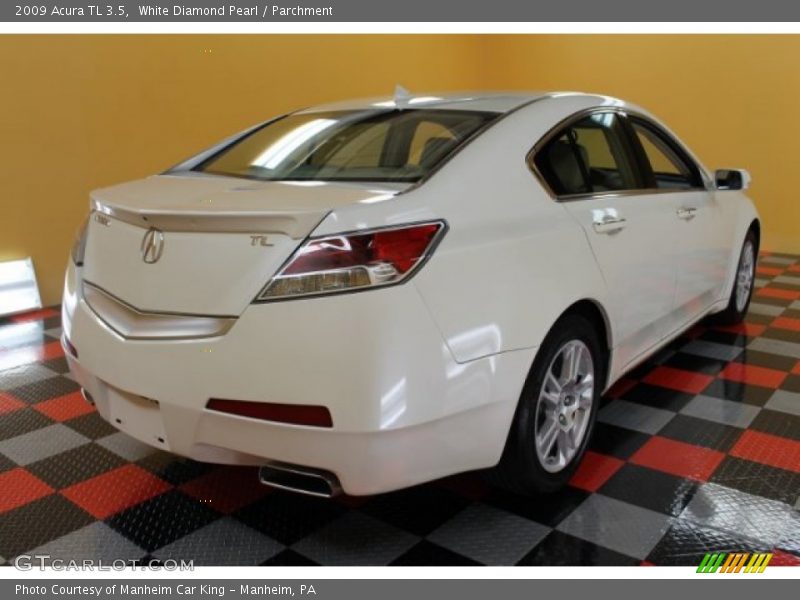 White Diamond Pearl / Parchment 2009 Acura TL 3.5