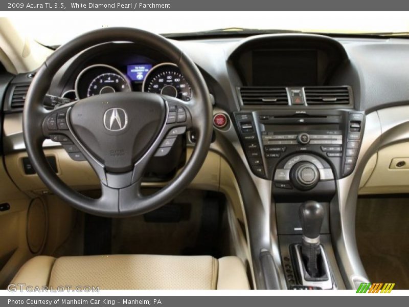 White Diamond Pearl / Parchment 2009 Acura TL 3.5