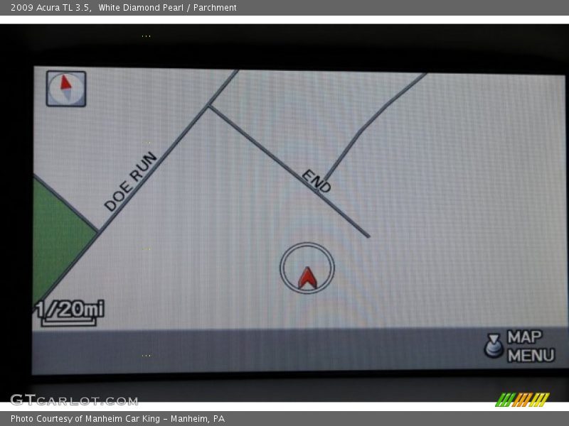 White Diamond Pearl / Parchment 2009 Acura TL 3.5