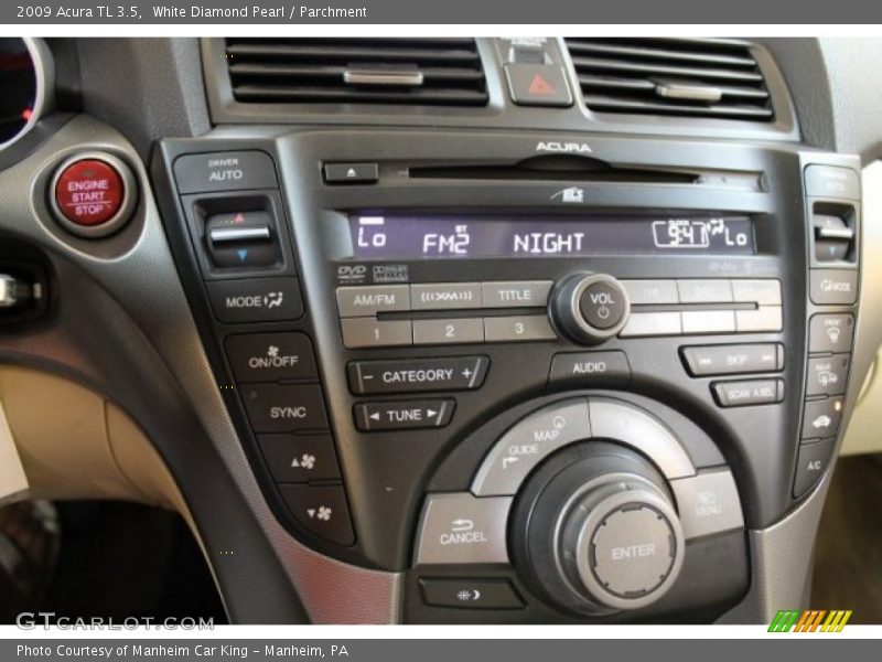 White Diamond Pearl / Parchment 2009 Acura TL 3.5