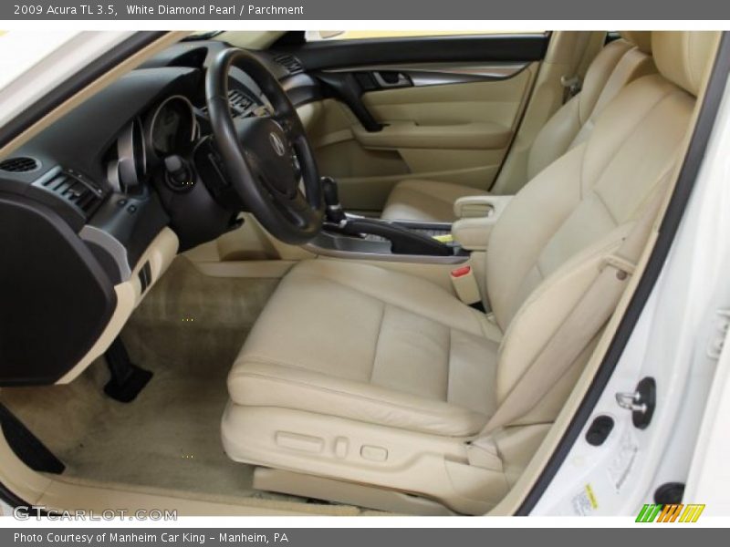 White Diamond Pearl / Parchment 2009 Acura TL 3.5